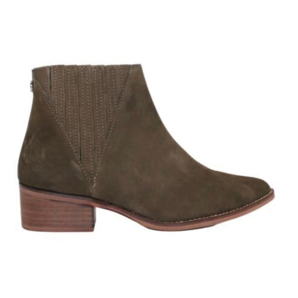 Steve Madden Always Olive Nubuck Ankle Boots 9.5 New